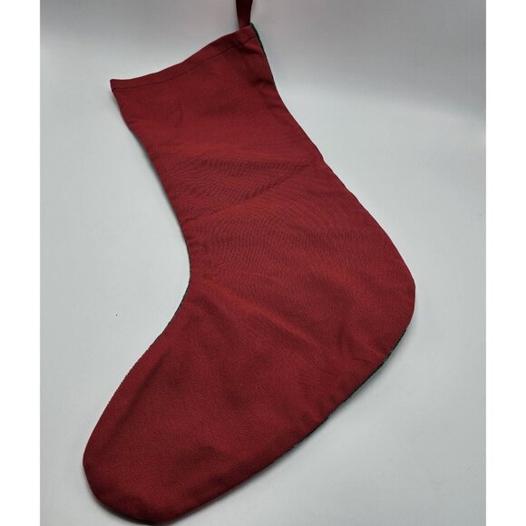 Yellow Lab Dog Paw Christmas Stocking Linda Picken Tapestry Holiday 20 in - Picture 5 of 7